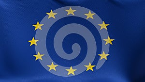 Seamless Loop Flag of the European Union