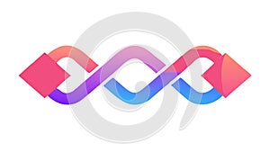 Seamless Loop: Infinite Cycle and Continuous Flow, vector design Generative AI