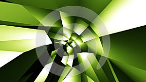 Seamless Loop Motion Background Animation. Abstract endless loop sci-fi green tunnel