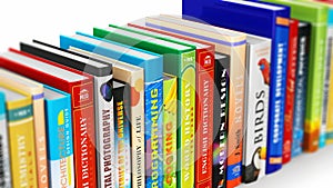 Seamless looping color hardcover books