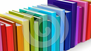 Seamless looping color hardcover books