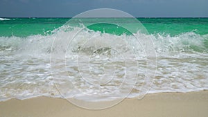 Seamless looping ,Tropical beach , andaman sea ,Krabi Thailand.