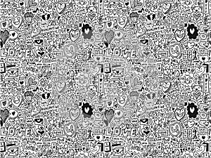 Seamless love element pattern