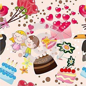 Seamless love pattern