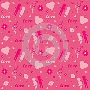 Seamless love pattern
