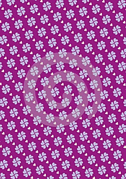 Seamless love pattern background with hearts. Vector repeating texture