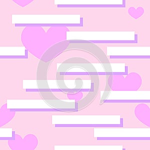 Seamless Love Pattern Valentine Day Theme, Vector Illustration EPS 10.