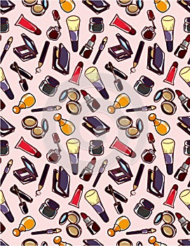 Seamless makeup pattern