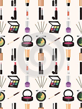 Seamless makeup pattern