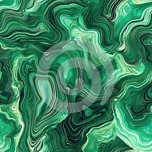 seamless malachite texture with flowing green pattern