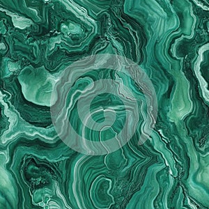 seamless malachite texture with flowing green pattern