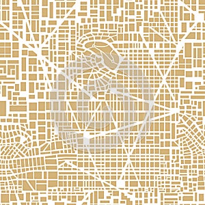 Seamless map city plan