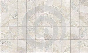 Seamless marble tiles texture photo