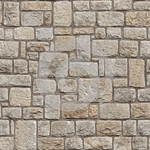 Seamless Medieval brick wall photo
