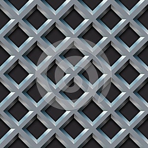 Seamless metal grill