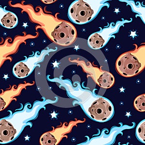 Seamless meteor rain