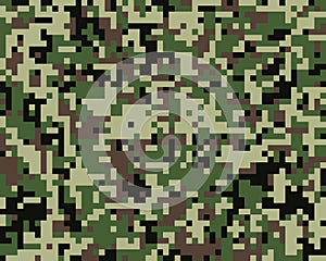 Seamless militaristic camouflage