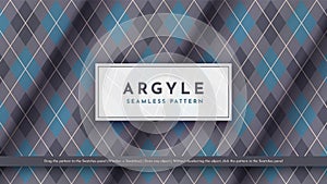 Seamless Military Argyle Pattern. Traditional Rhombus Texture. Fashionable Fabric. Textile Background.