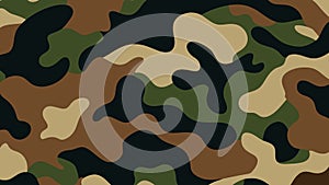 Seamless Military Camouflage Pattern