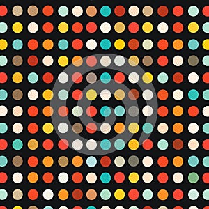 Seamless Modern Polka Dot Pattern with Bold Contrasts and Crisp Details, Ultra-High Resolution Design for Creative Projects photo