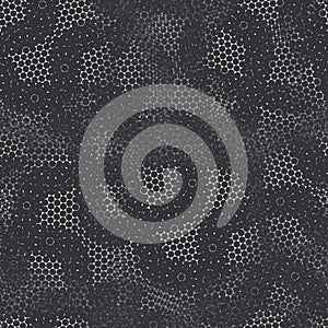 Seamless moire pattern jumbled black white design