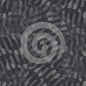 Seamless moire pattern jumbled black white design photo