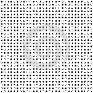 Seamless monochrome dots grid pattern. Simple black white geometric texture for fabric and clothing. Vector illustration