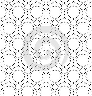 Seamless Monochrome Geometric Pattern