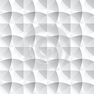 Seamless monochrome geometric pattern with triangles. Modern 3d print. White paper