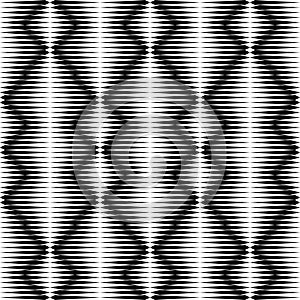 Seamless Monochrome Geometric Pattern. Vector Halftone Texture