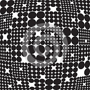 Seamless Monochrome Geometric Pattern