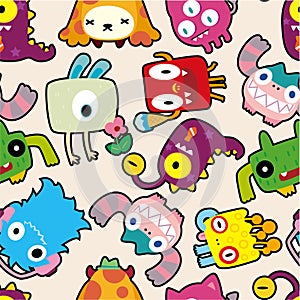 Seamless monster pattern