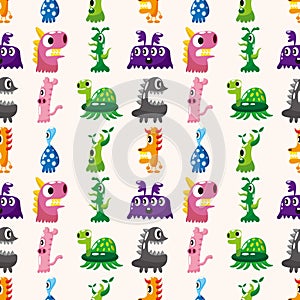 Seamless monster pattern