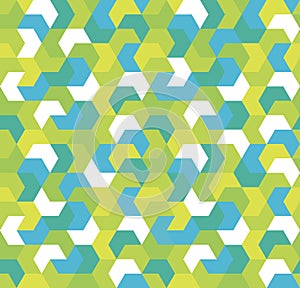 Seamless mosaic pattern. Endless tile background of geometric shapes.