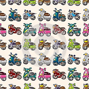 Seamless motorcycles pattern