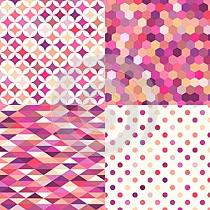 Seamless multicolor geometric tiles pattern