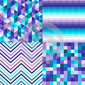 Seamless multicolor tiles textured background