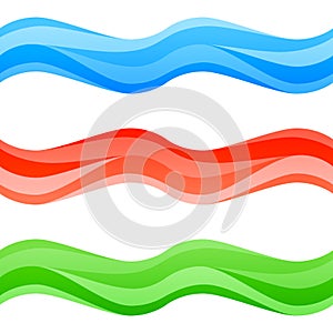 Seamless multicolor waves set