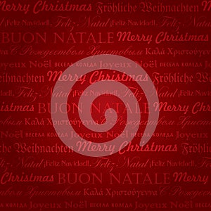 Seamless multilingual christmas pattern (vector)