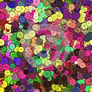 Seamless multiplicity buttons pattern photo