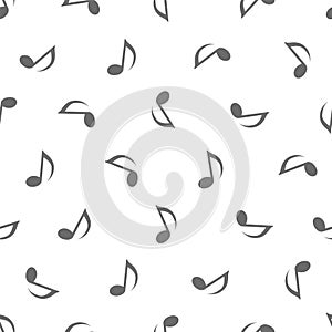 Seamless musical pattern - Quaver Notes photo