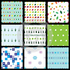 Seamless nature patterns