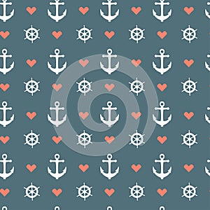 Seamless nautical pattern