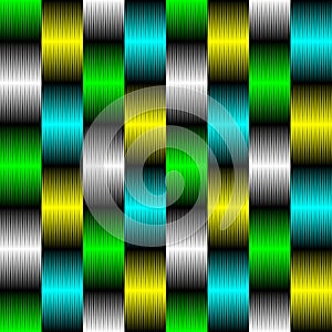 Seamless Neon Background. Vector Striped Texture