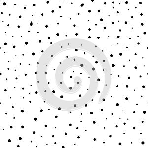 Seamless neutral polka dots pattern. Abstract background