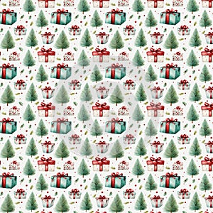 seamless new year pattern