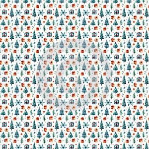 seamless new year pattern