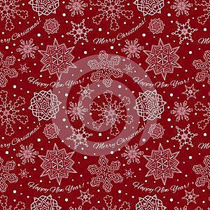 Seamless new year pattern.