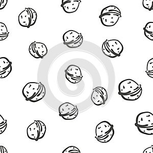 Seamless nut pattern