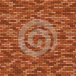 Seamless Old brick wall background with vignette